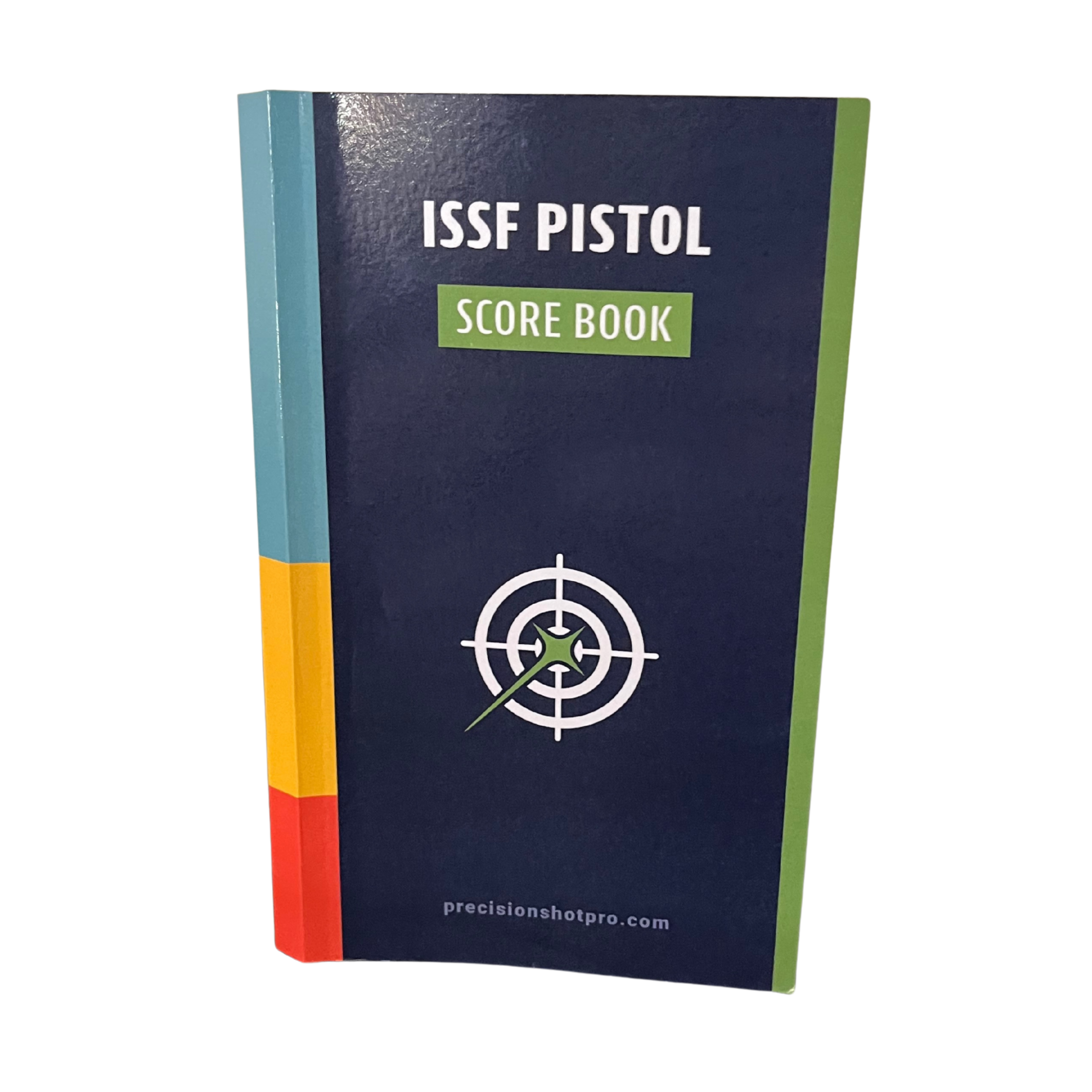 PSP Scorebook with navy cover and white/green writing.