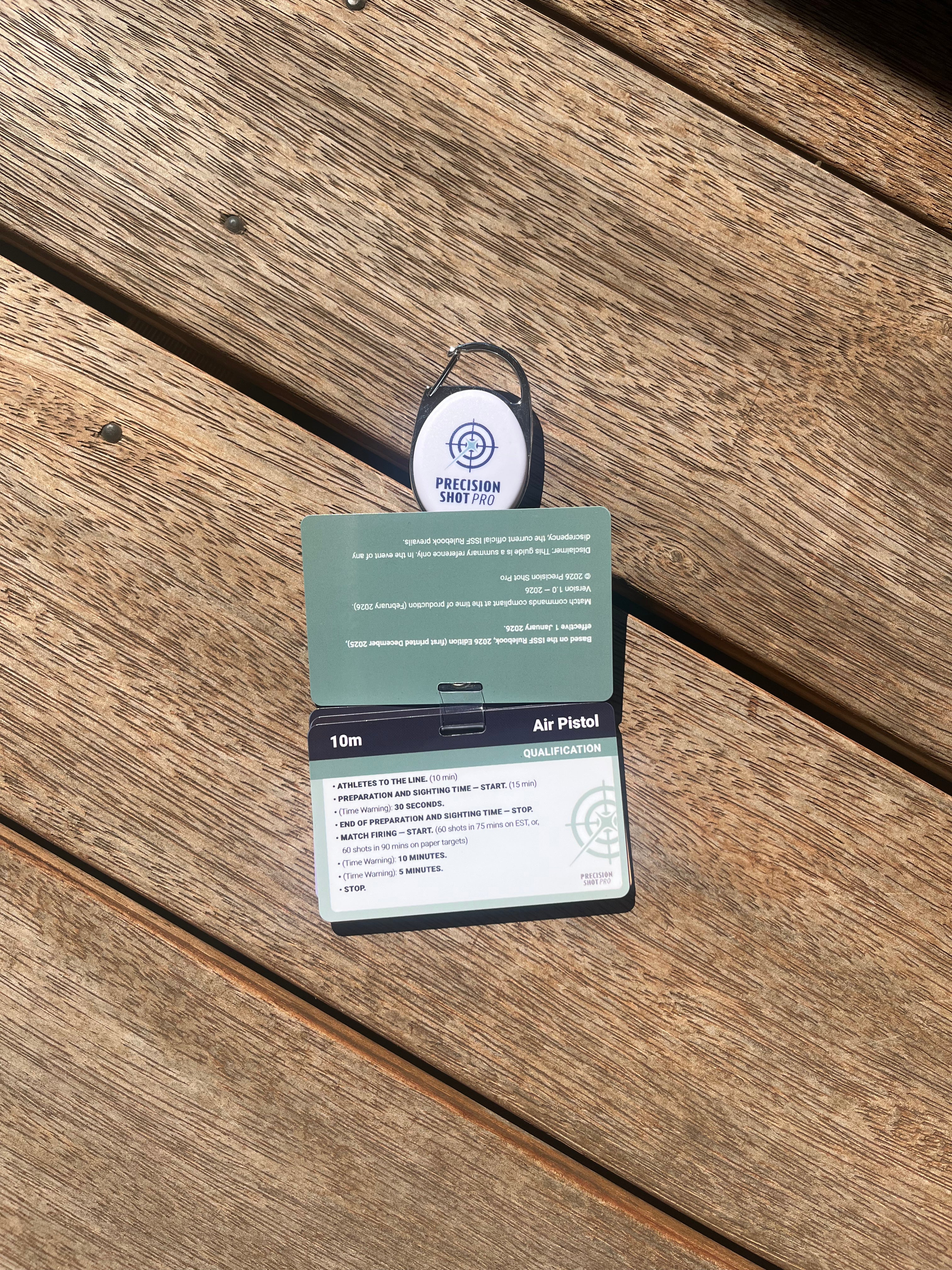 Match Command Cards (ISSF Pistol)