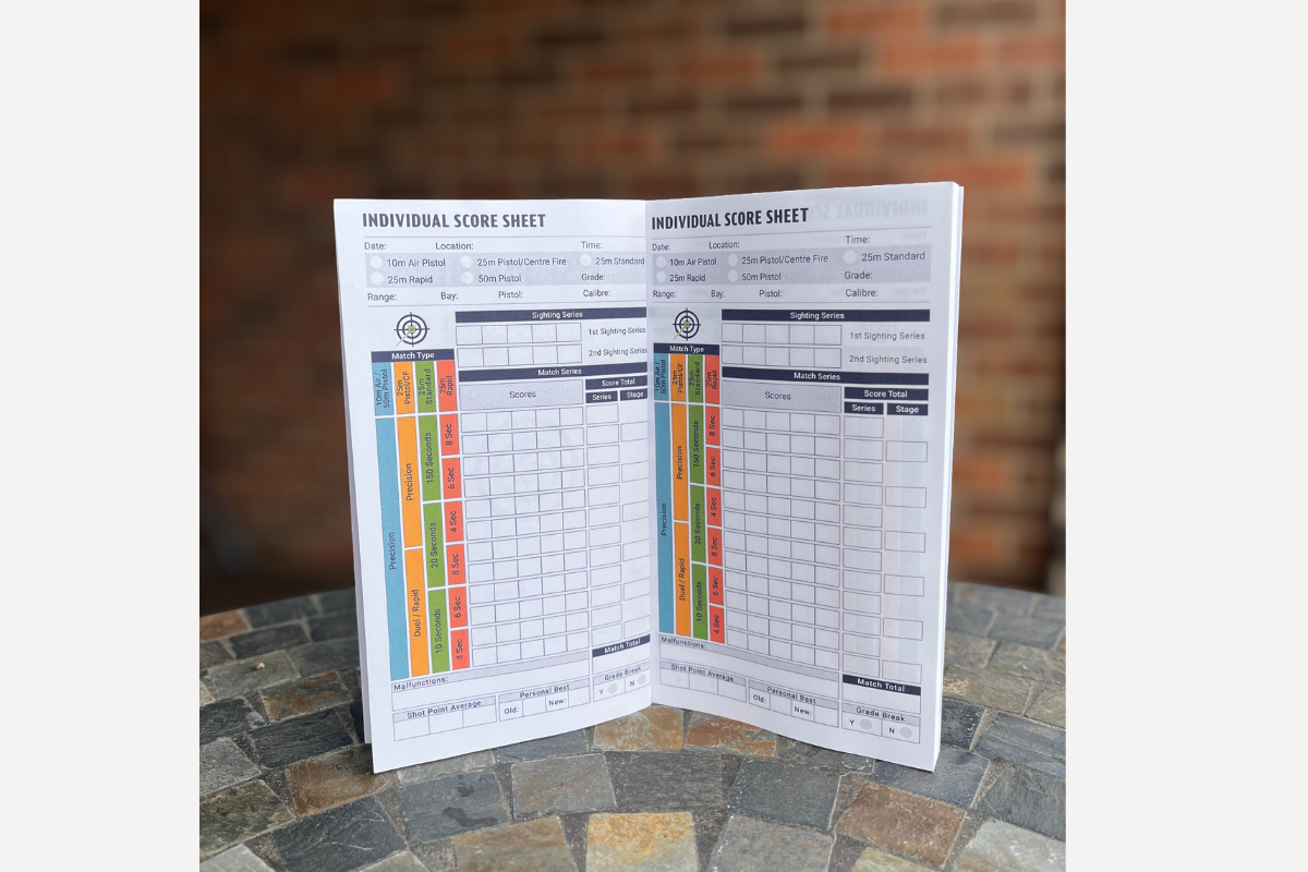 ISSF Pistol Score Book