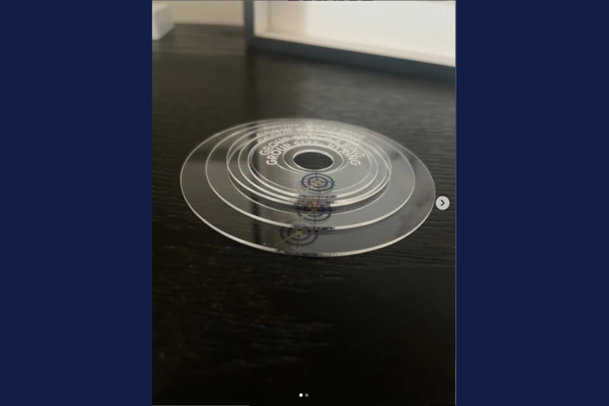 ISSF pistol range bay setup with clean stance line and target lane